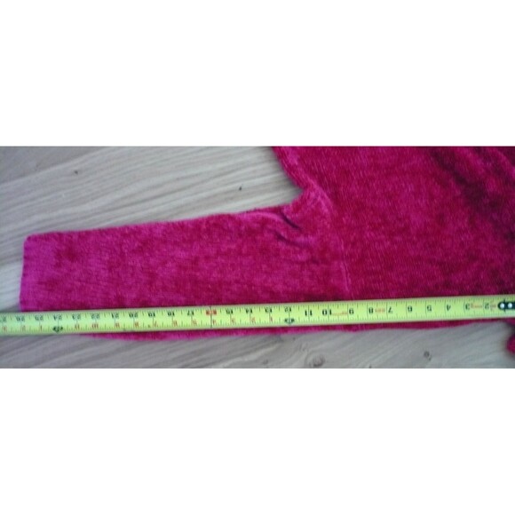 Bright Pink Turtleneck Sweater L Cozy Maximalist Statement Barbie Feminine Soft - Picture 11 of 11